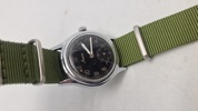 Originalt WWII Minerva German Army Watch, stemplet DH for “Dienst Heeres”
