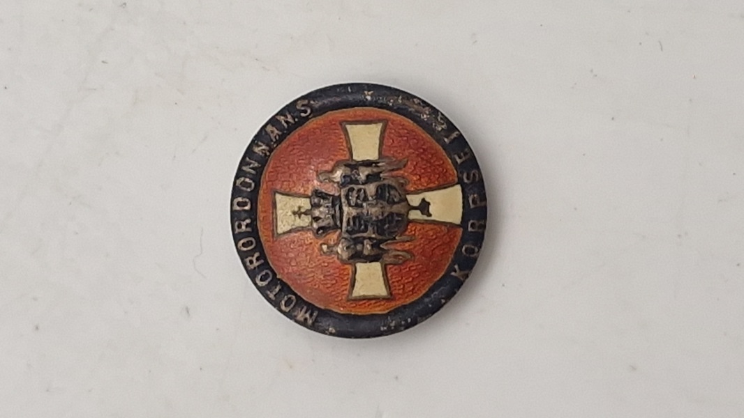 Sjælden original revérnål fra motorordonans korpset. 925 sterlingsølv og emalje