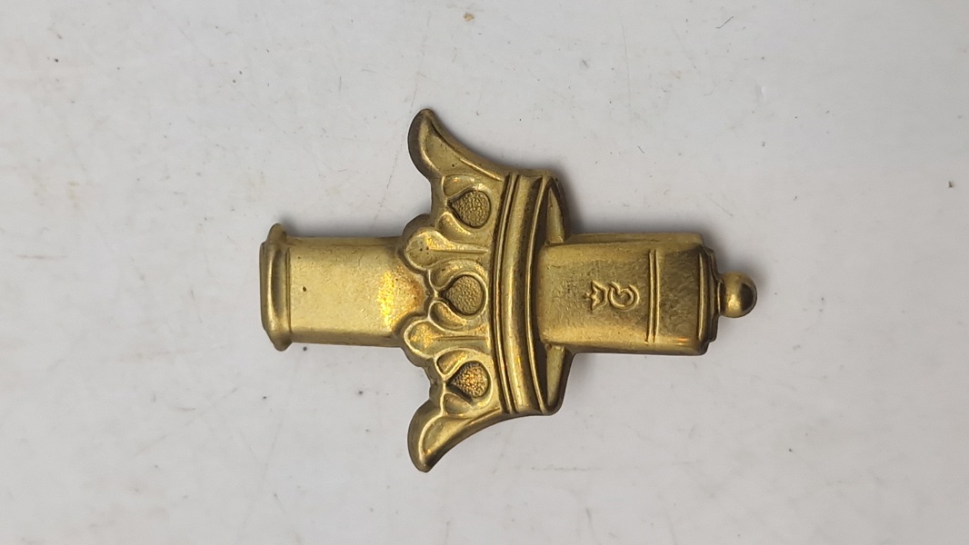 Originalt baretmærke - Kongens Artilleriregiment (med den store kanon)
