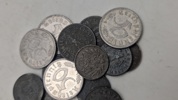 Samling originale tyske ww1/ww2 mønter