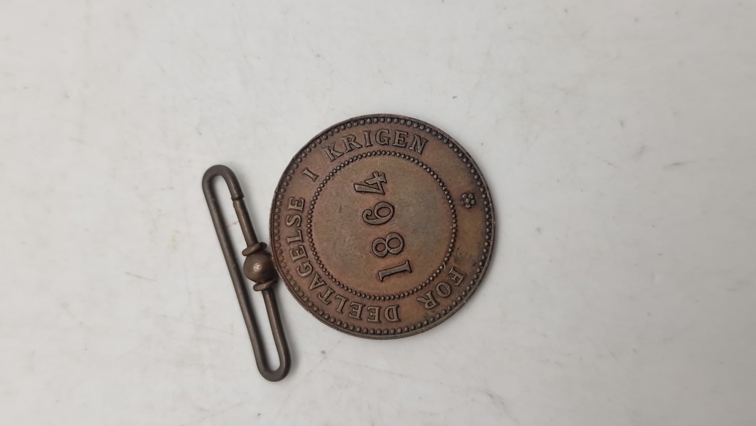 Original 1864 krigsdeltager medalje