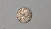 Original 2 Reichmark af sølv fra 1938