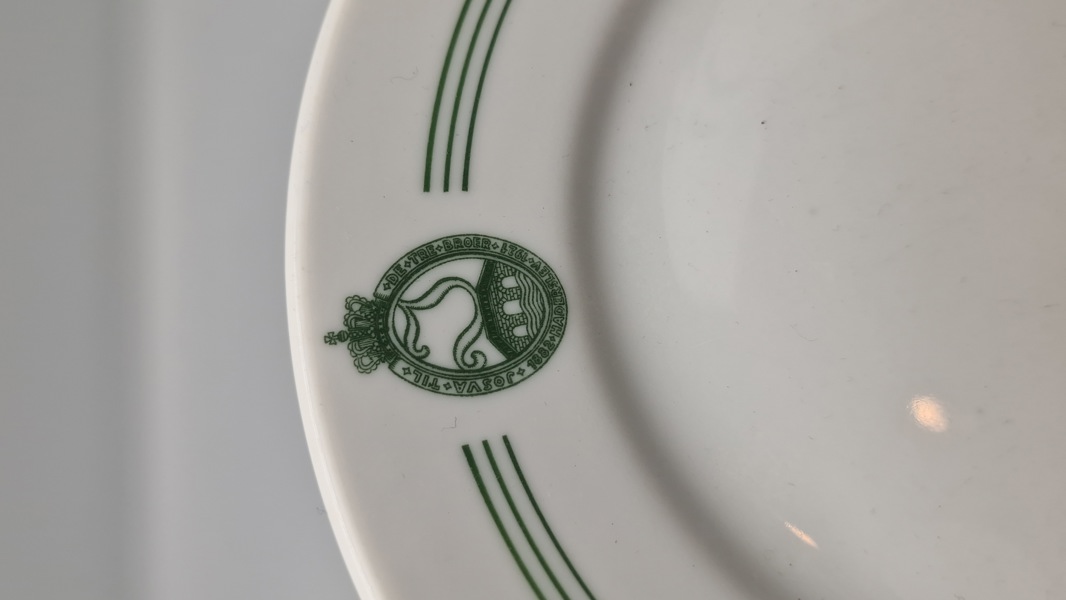 Tallerken fra loge i Haderslev