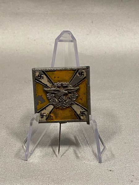 Originalt Luftwaffe miniature flag - nål udskiftet 