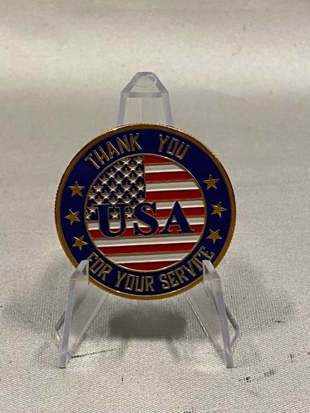 Amerikansk Challenge coin - Thank you for your service 