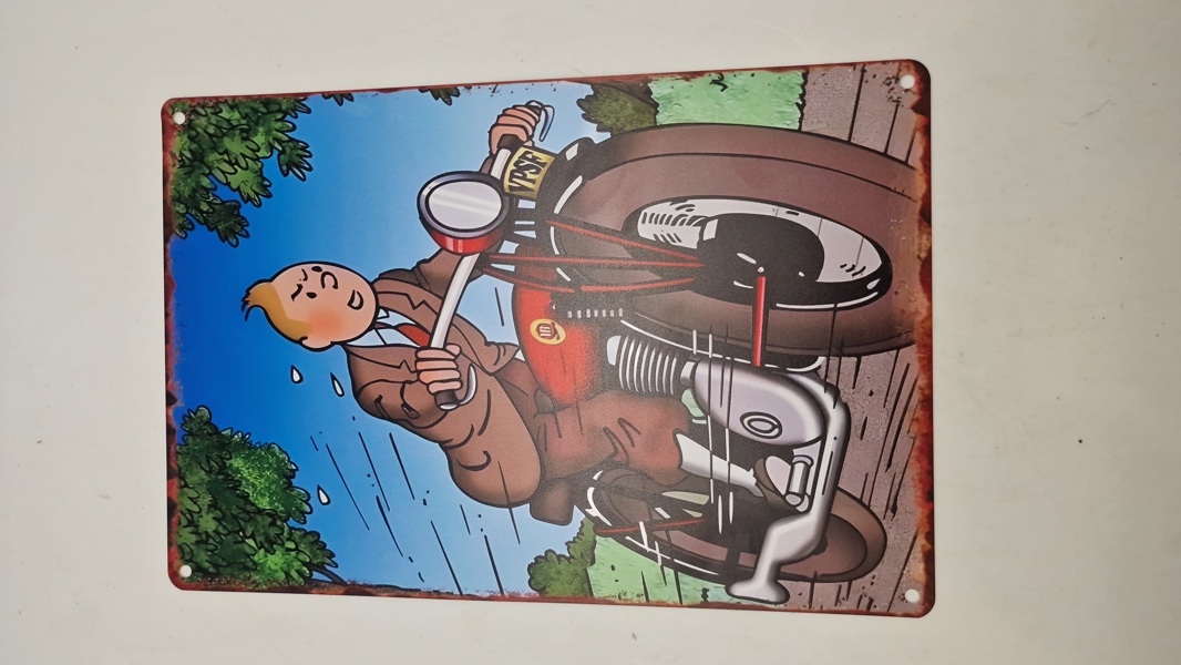 Tintin metalskilt