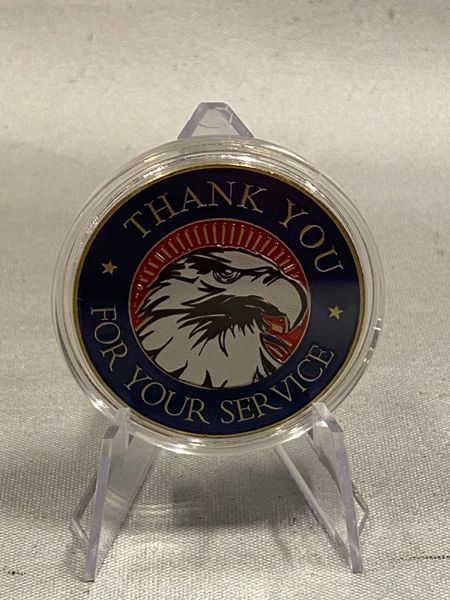 Amerikansk Challenge coin - Thank you for your service 