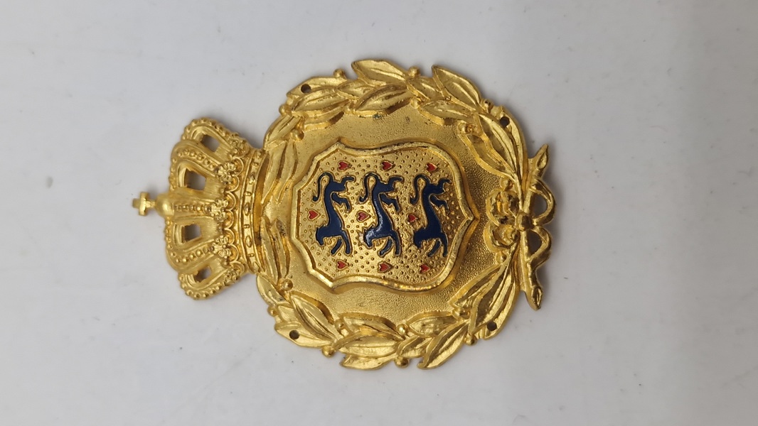 Originalt skjold fra den danske brigade i Sverige