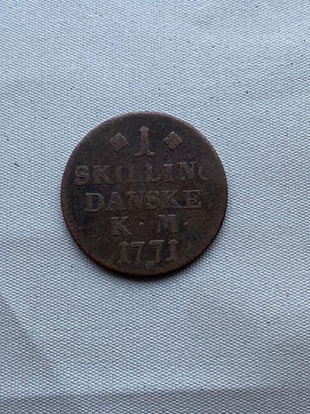 Original dansk 1 skilling 1771