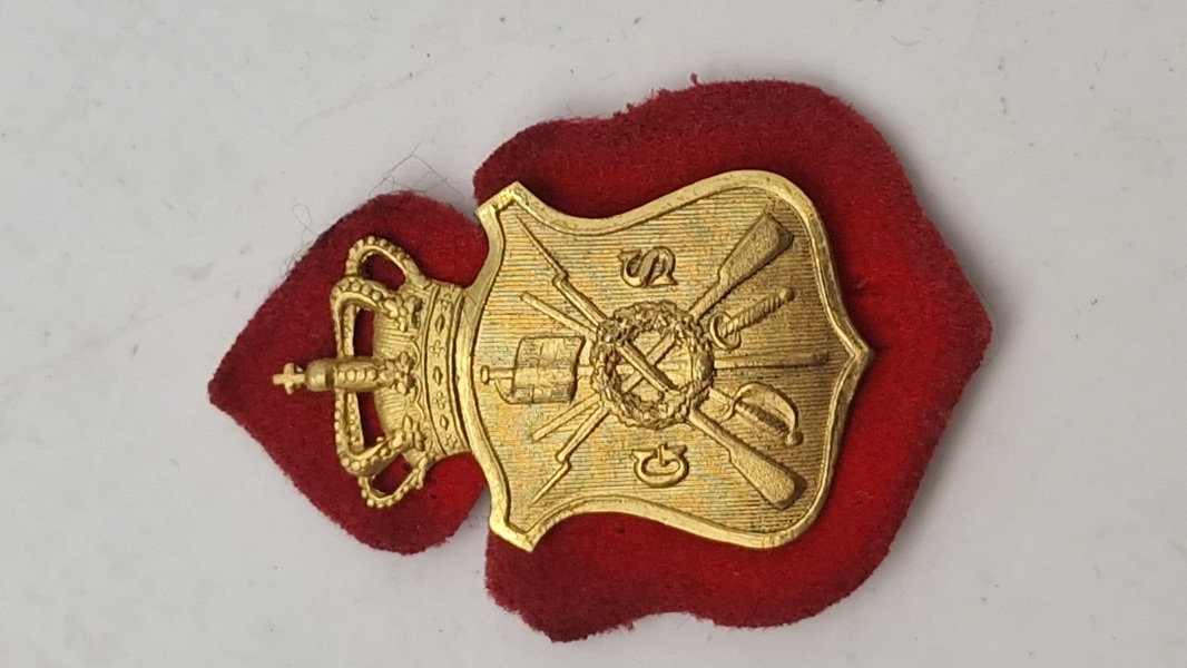 Originalt præmieskjold fra Forsvarets Gymnastikskole model 1867/68