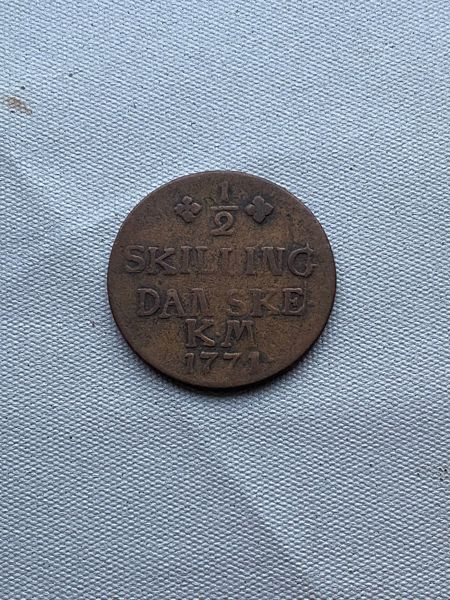 Original 1/2 skilling 1771 