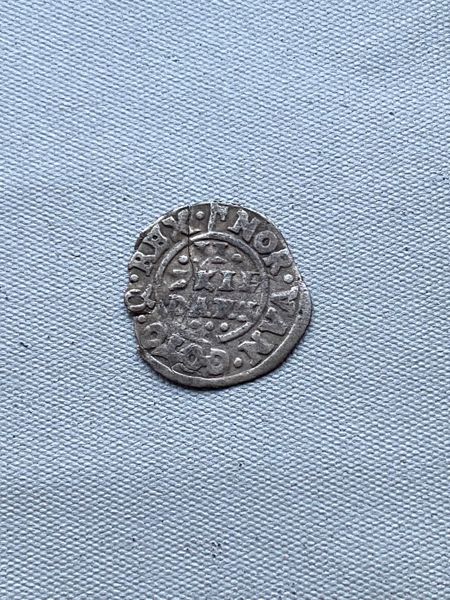 Original dansk sølv skilling 1700 tallet 