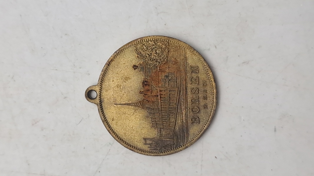 Medalje med motiv af Børsen fra 1893