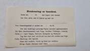 Original dansk evakueringsseddel, ww2