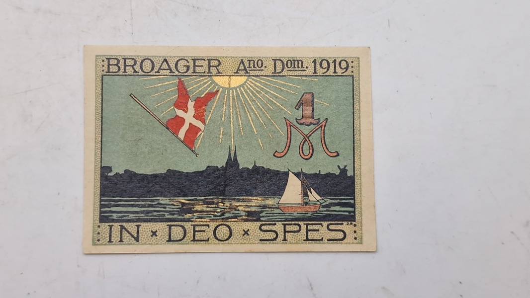 Original nødseddel - Broager 