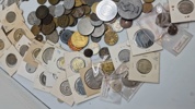 Stort lot mønter og Tokens 