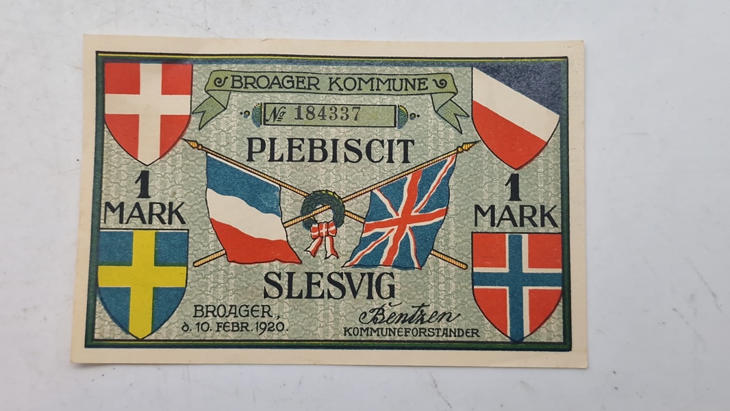 Original nødseddel - Broager 