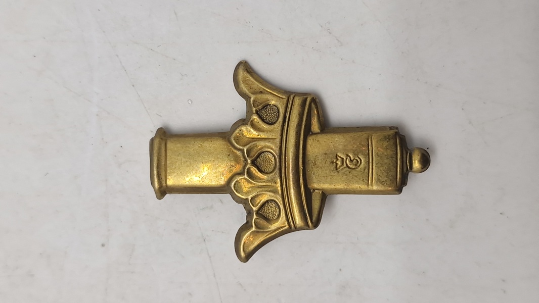 Originalt regiments mærke, Kongens Artilleriregiment. Det store 