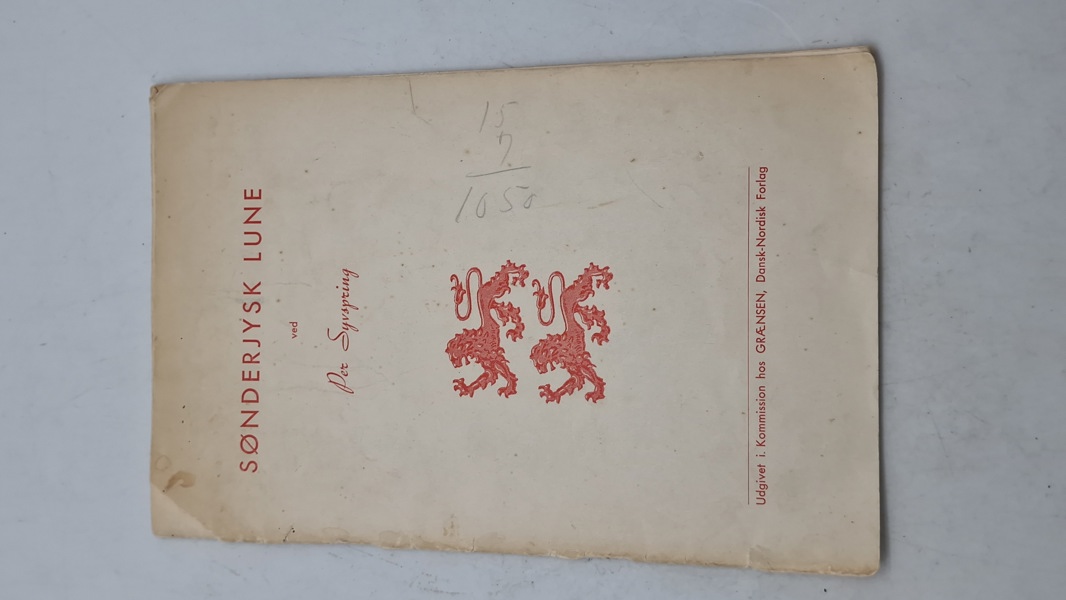 Originalt hæfte - Sønderjysk lune 