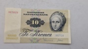 Original dansk 10 krone seddel 