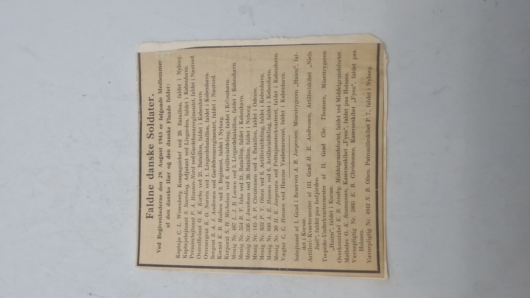 Faldne Danske soldater