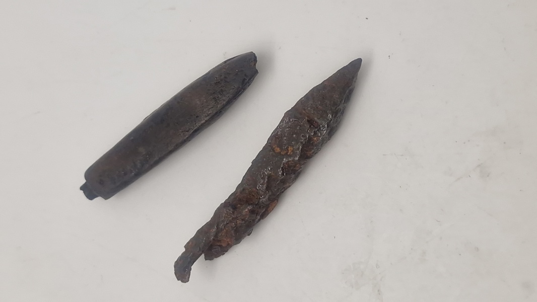 Originale armbrøst pilespidser fra middelalderen
