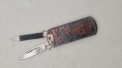 Sjælden original Hellesen reklame kniv (Tiger batterier)