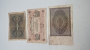 Originale tyske/ Russiske sedler