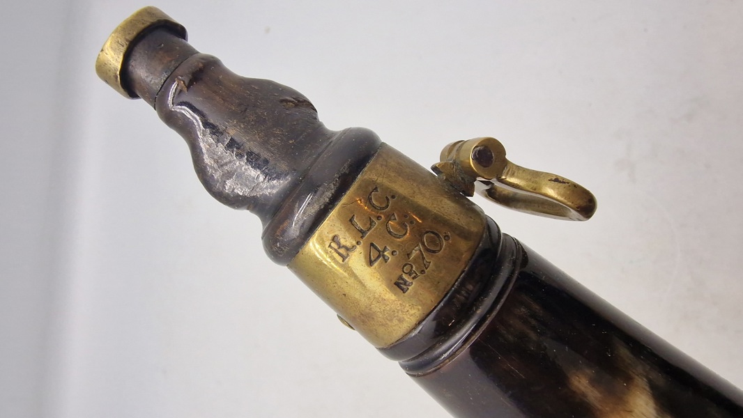 Originalt Jægerkrudthorn model 1819, super stemplet