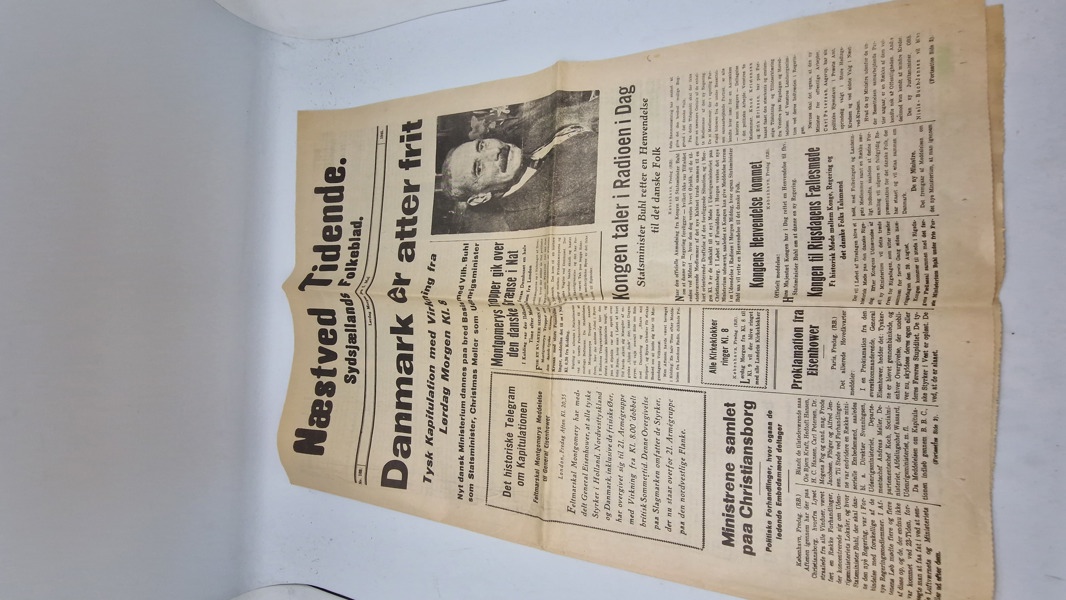 Original Befrielses avis Næstved tidende 