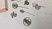 Samling originale Kong Christian X pins 