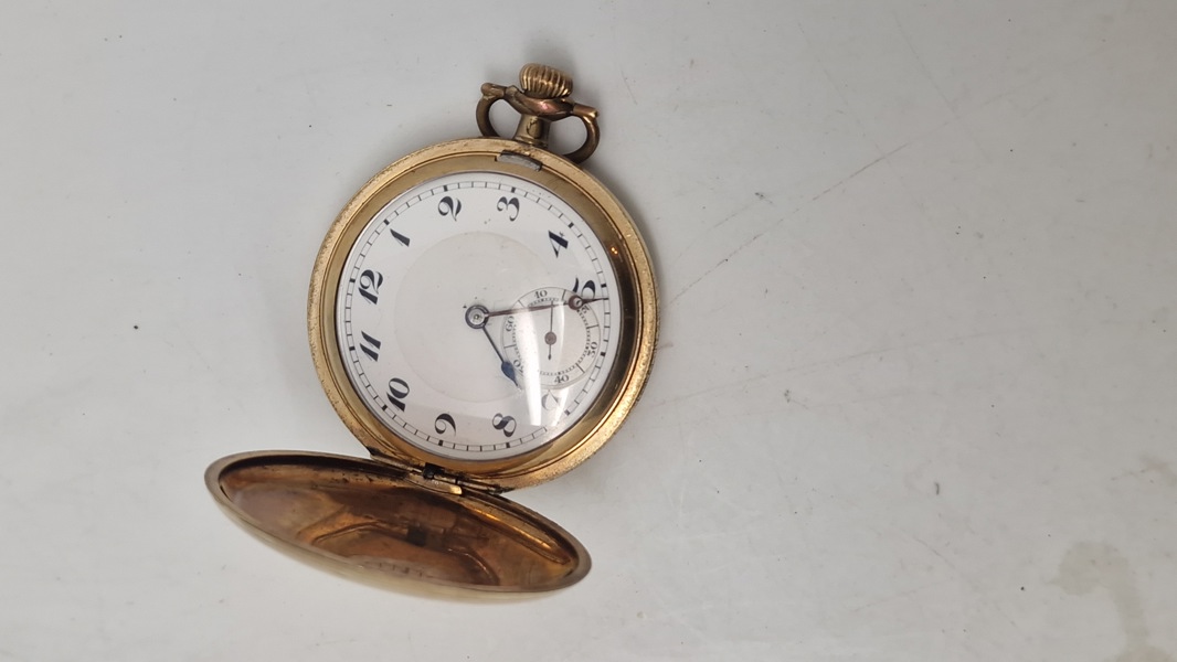 Forgyldt lommeur, start 1900 tallet 