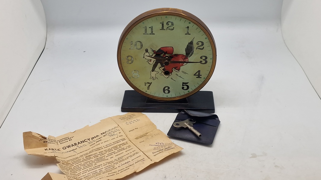 Originalt Walt Disney ur med optræk og original kvittering 