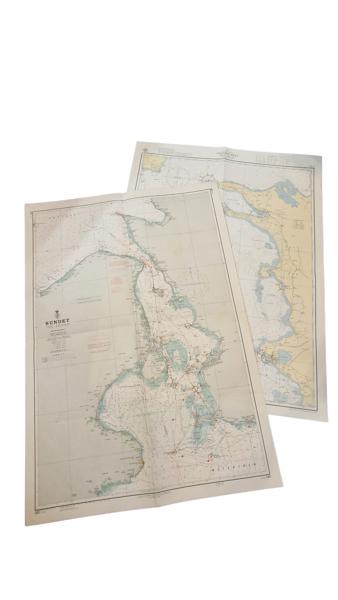 Originale søkort fra 1970’erne 