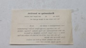 Original evakuerings seddel, ww2