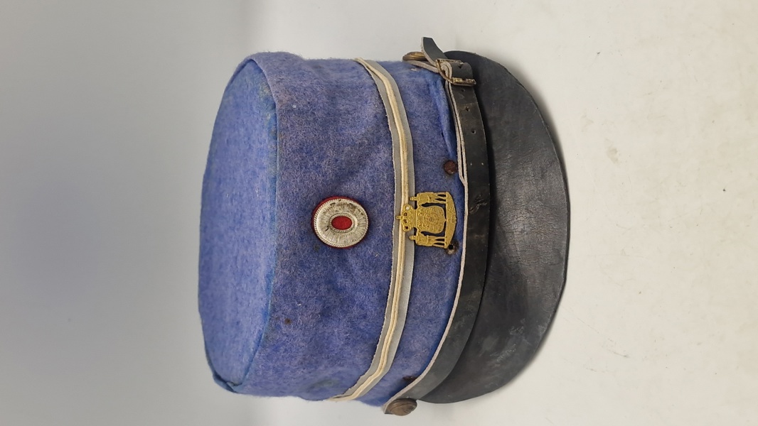 Original kepi for hue grænsevagtmester af første grad