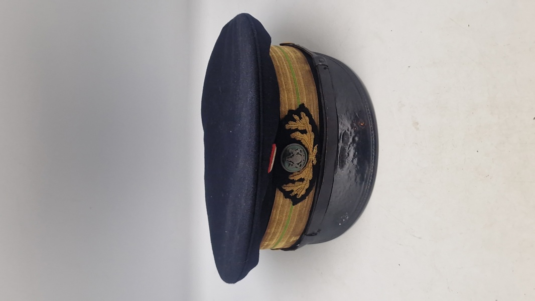 Original dansk politi kasket fra ww2, høj rang 