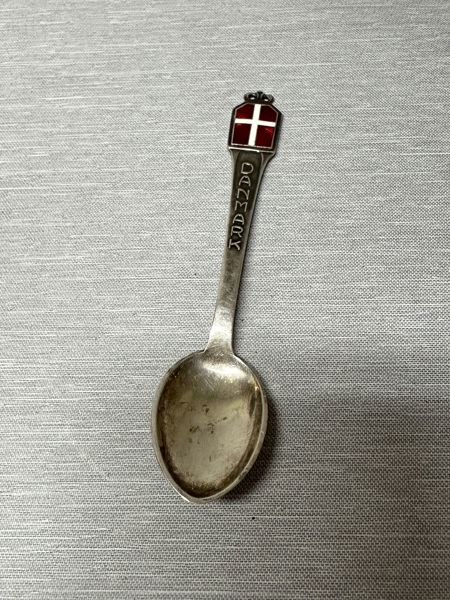 Original Dansk ske af Sterlingsølv 