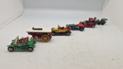 Samling ældre legetøjsbiler