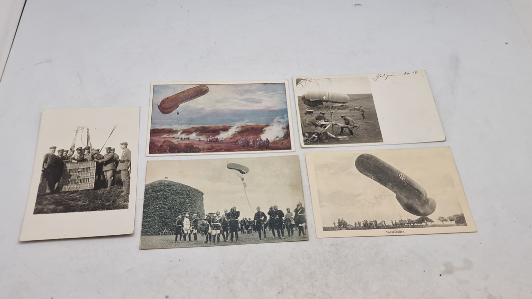 Originalt lot med Tyske luftballoner WW1