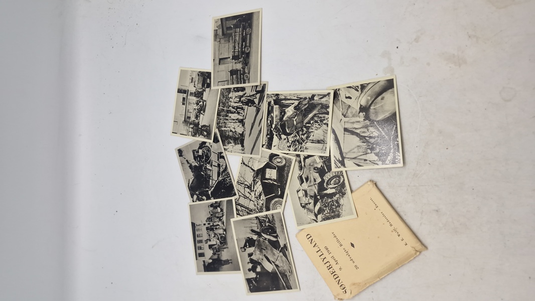 Samling originale fotos med etui fra besættelsen af Danmark 