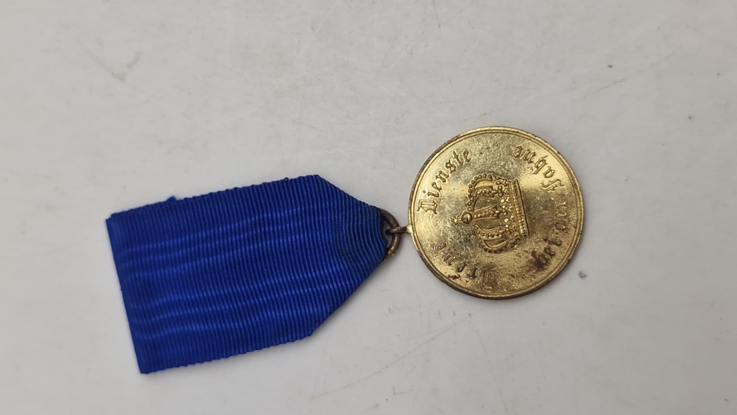 Original preussisk tjenestemedalje (Dienstauszeichnung) af 2. klasse