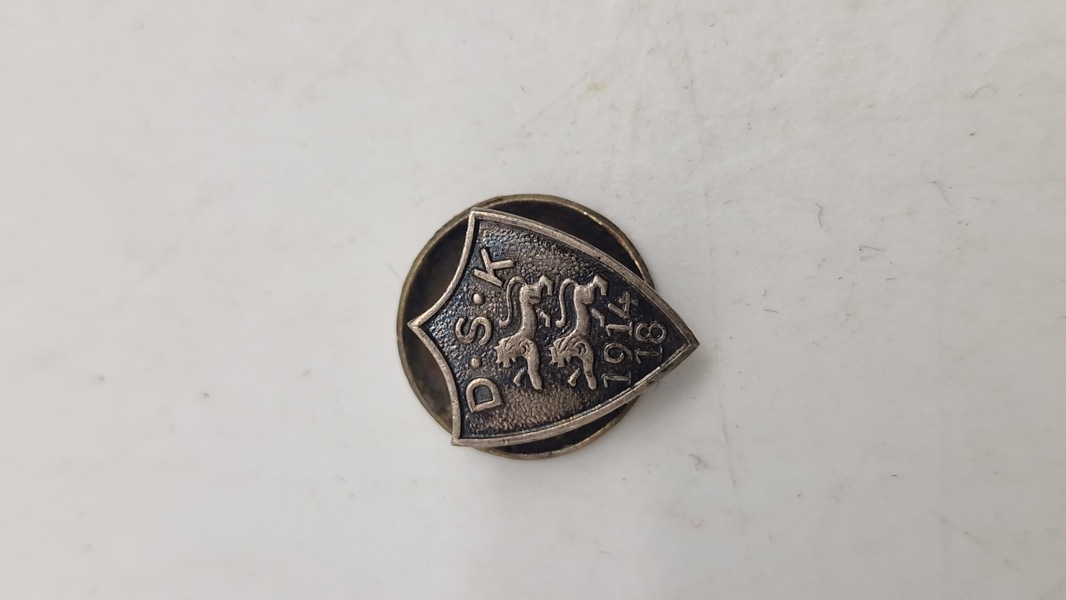 Original pin fra Danske Sønderjyske Krigsdeltagere 