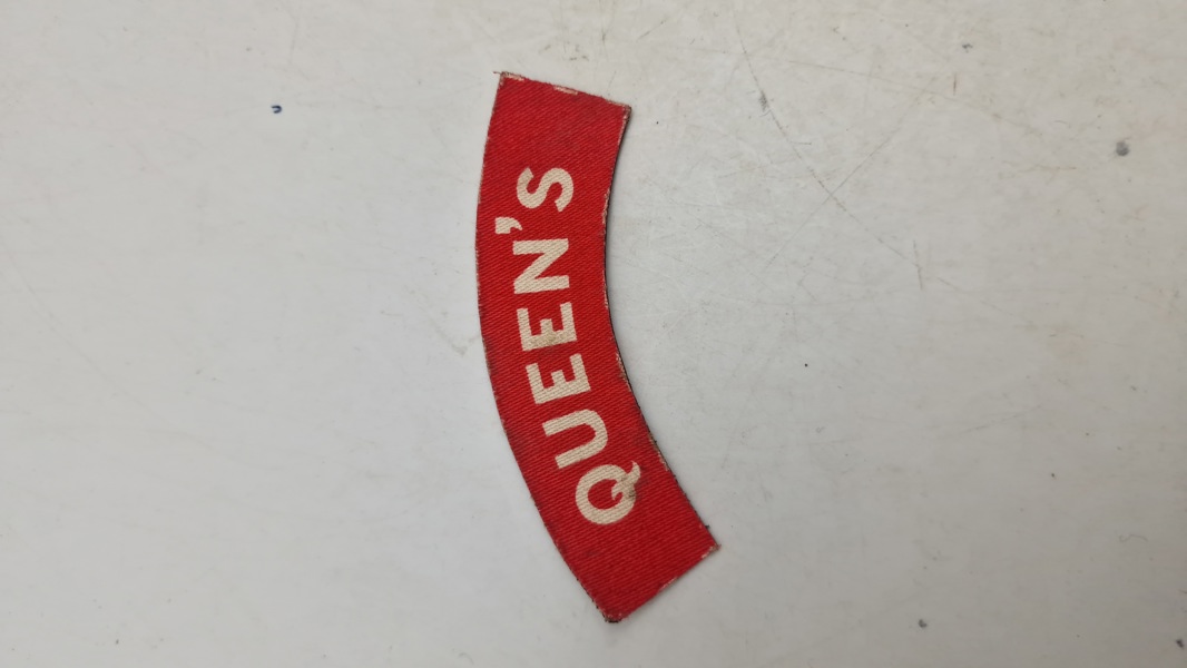 Original patch fra Queens Engelsk WW2