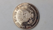 Amerikansk sølv mønt 