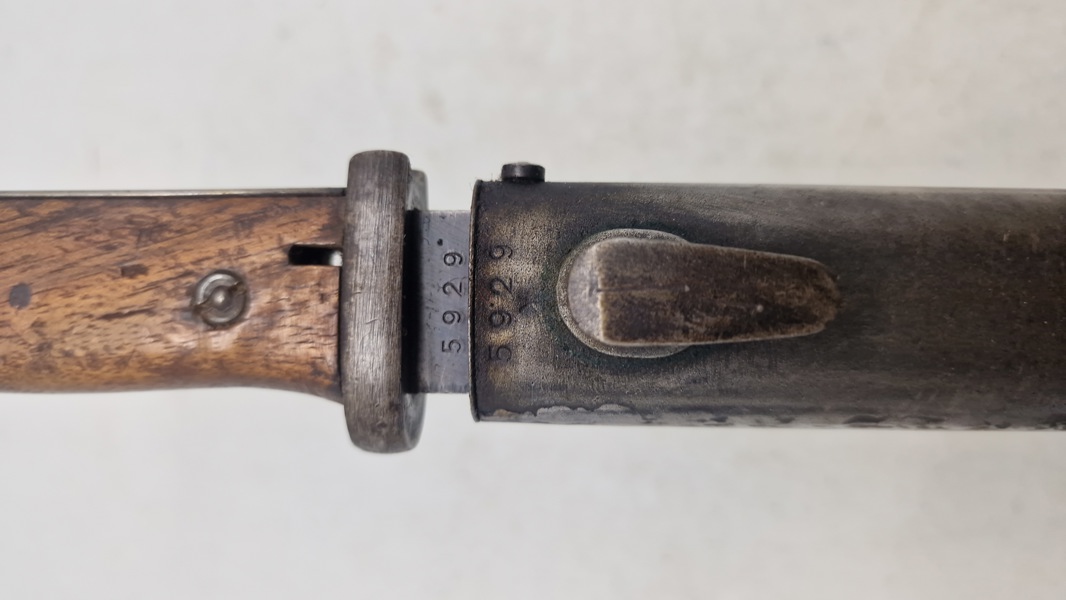 Original K 98 Bajonet - Nummerens 5929 - Cof 43 