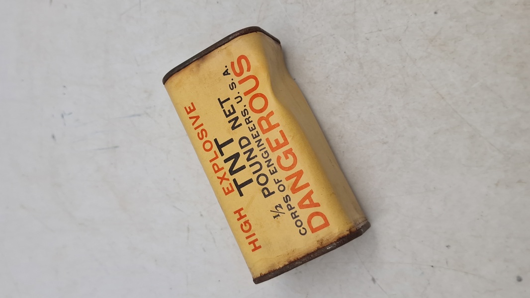 Ekstremt sjælden original amerikansk TNT blok fra ww2. Deaktiveret 