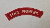 Original dansk patch - Fodfolks pioner kompagni