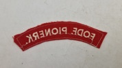 Original dansk patch - Fodfolks pioner kompagni