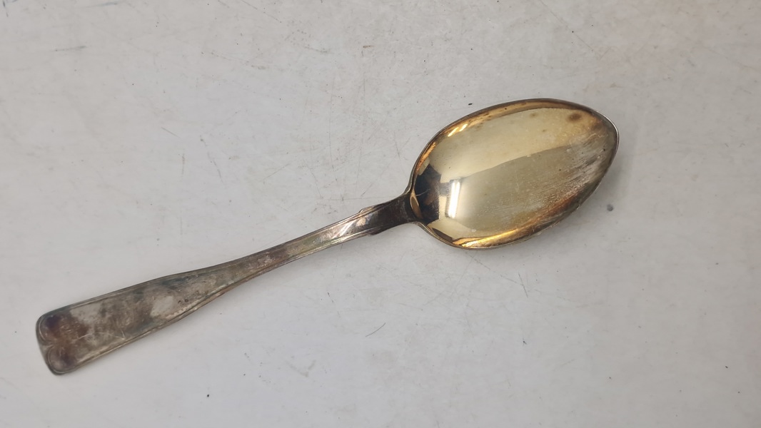 Original ske af provinssølv fra 1800 tallet